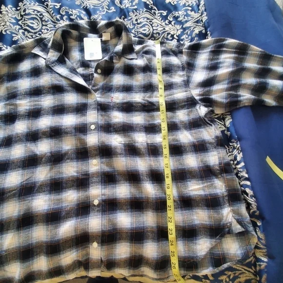 New Levi's Henri Flannel Women's Plaid XL - Picture 5 of 5